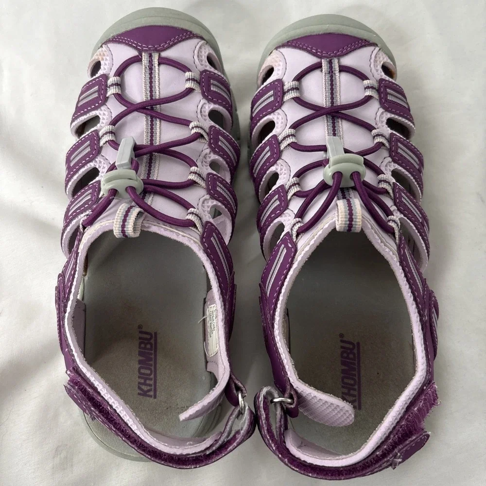 Khombu Sandy Kids Active Sandal Closed Toe‎ Purple/Pink Youth Size 3